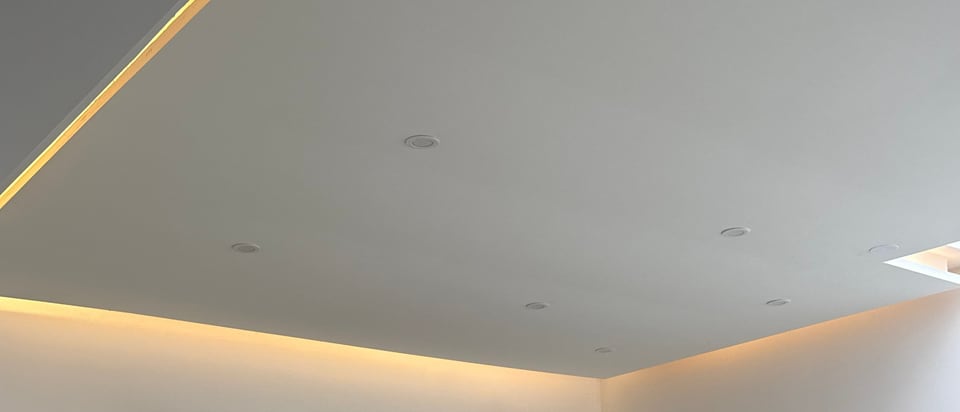De studio ingericht voor expositie